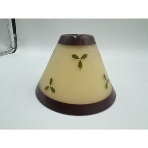 Vintage Holiday Candle Shade Topper Preowned 4.5" Diameter